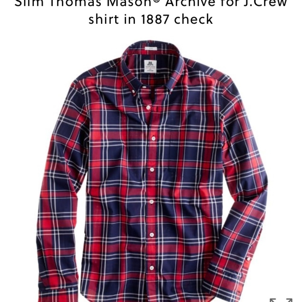 J Crew Thomas Mason ARCHIVEin 1887 Check